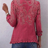 Valentina™ | Vintagehenkinen paisley-kuvioinen takki