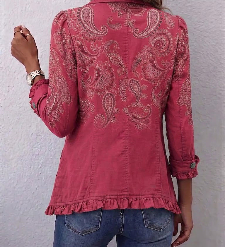 Valentina™ | Vintagehenkinen paisley-kuvioinen takki