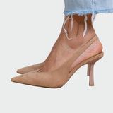 Sára Sofistikovaná Slingback Lodičky Su Siaurais Pirštu