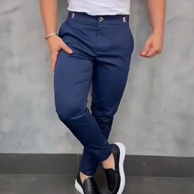Massimo - Miesten Slim Fit Stretch -housut