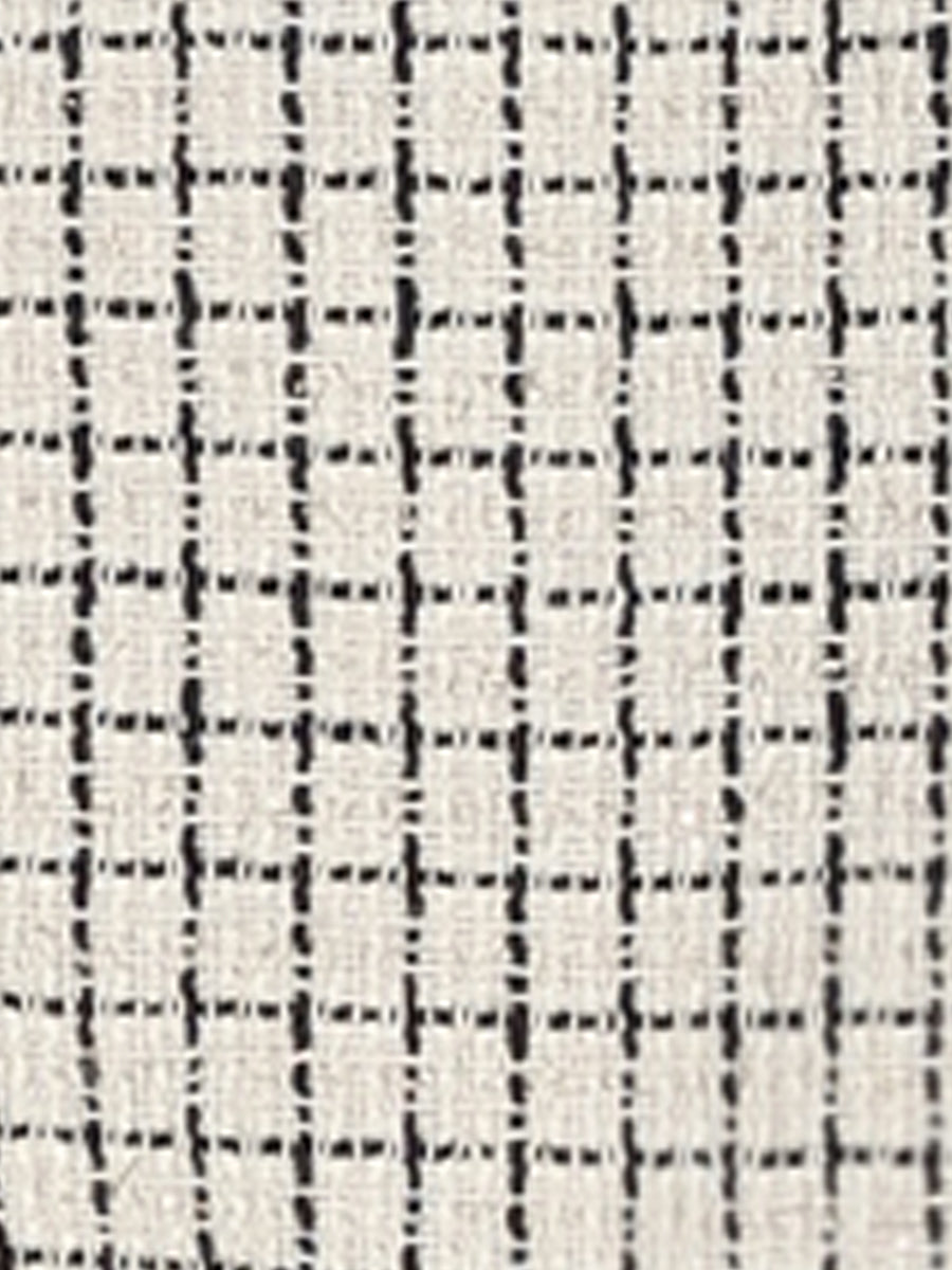 Kahden osan setti: ruudullinen tweed-bleiseri ja minihame