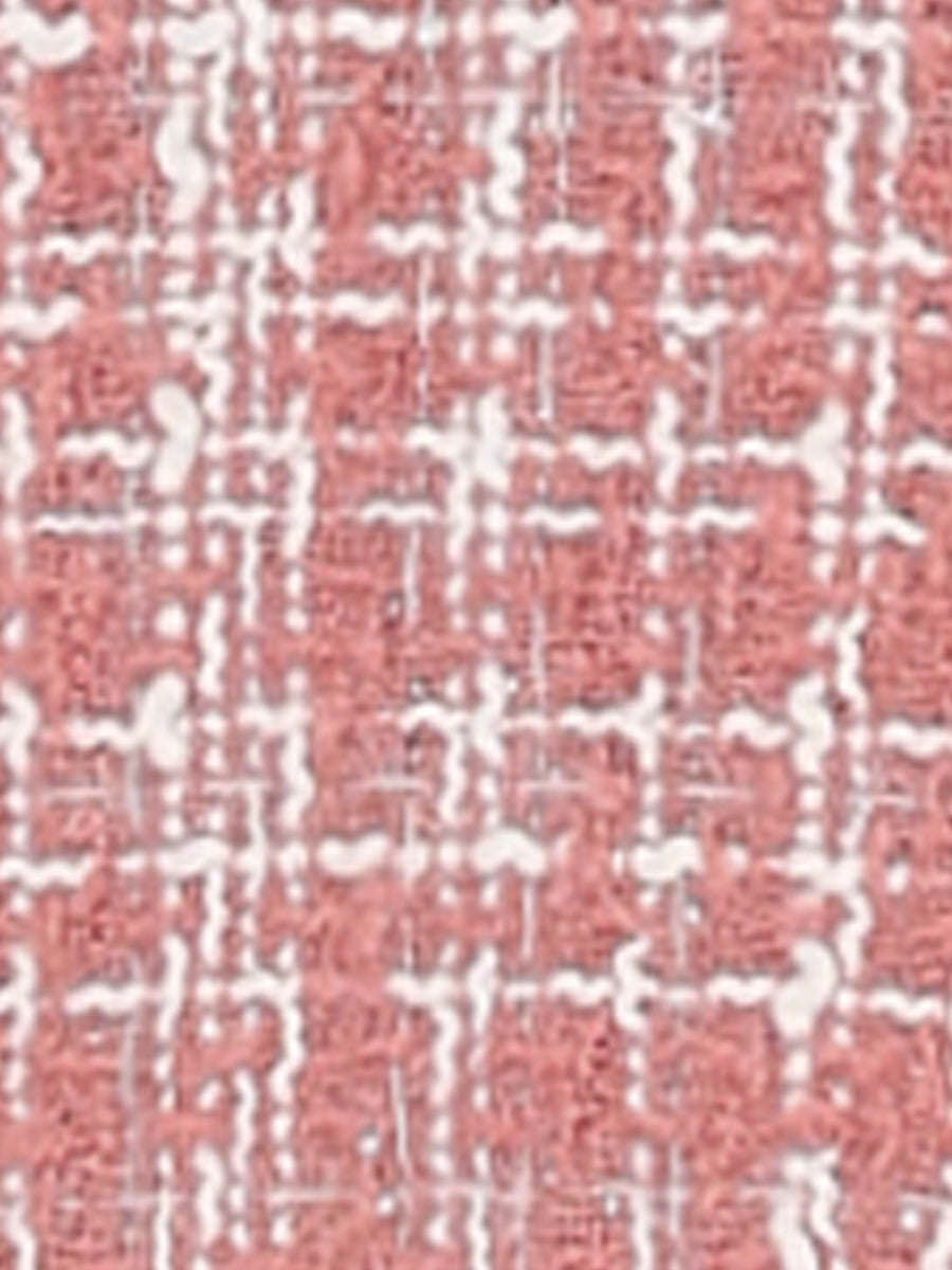 Kahden osan setti: ruudullinen tweed-bleiseri ja minihame