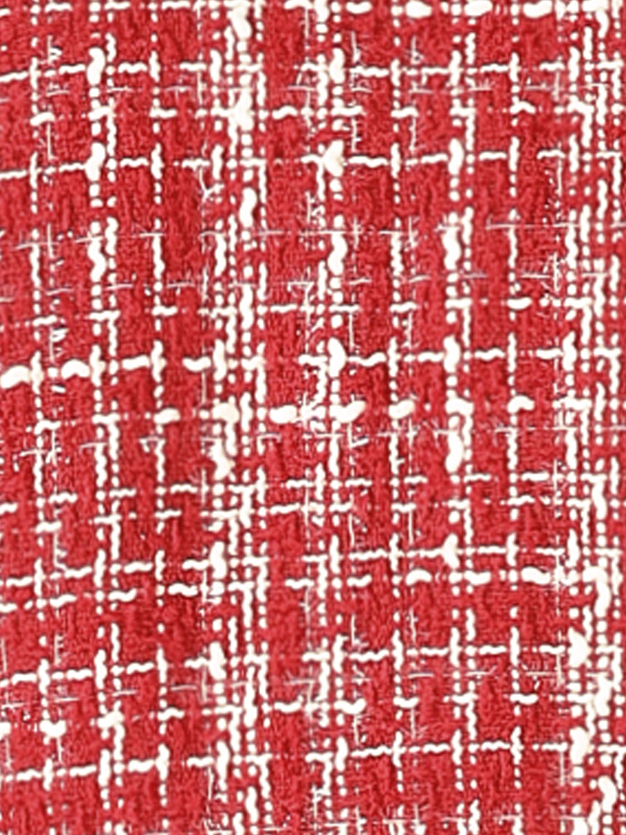 Kahden osan setti: ruudullinen tweed-bleiseri ja minihame