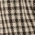 Kahden osan setti: ruudullinen tweed-bleiseri ja minihame