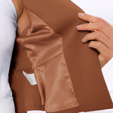 Kaulukseton peplum-jakku 3/4-hihoilla